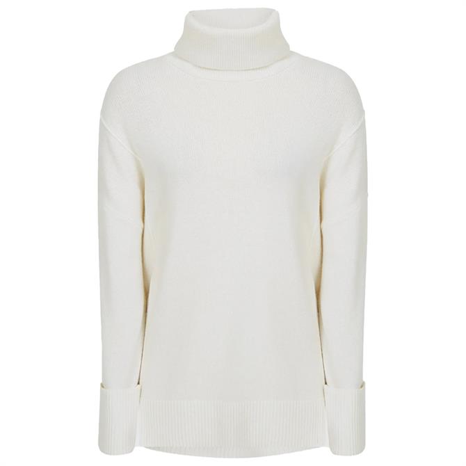 REISS SELINA Knitted Cashmere Blend Roll Neck Jumper